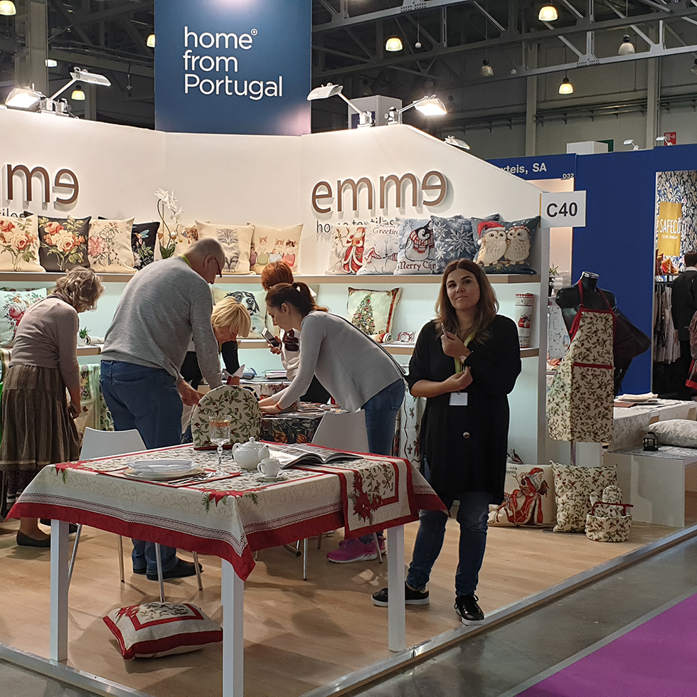 For the first time Padrao Xadrez with “EMME Home” brand, was present at Heimtextil Russia.